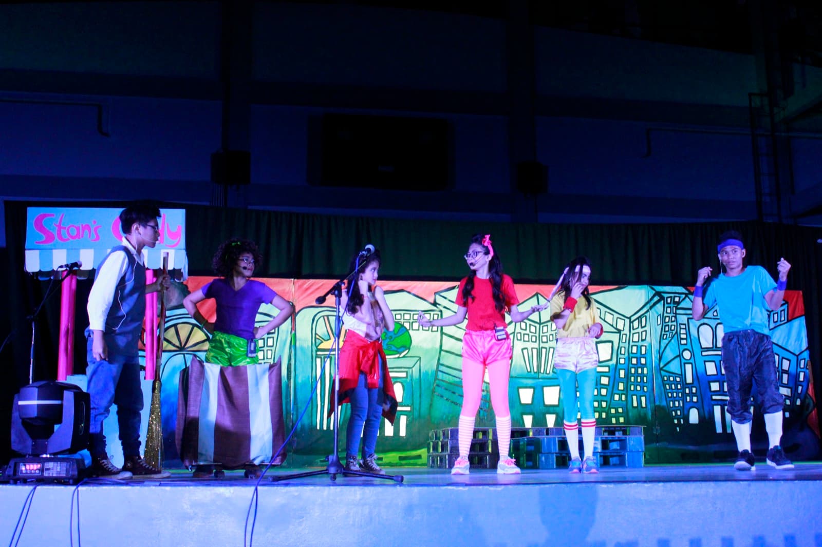Ensemble on stage