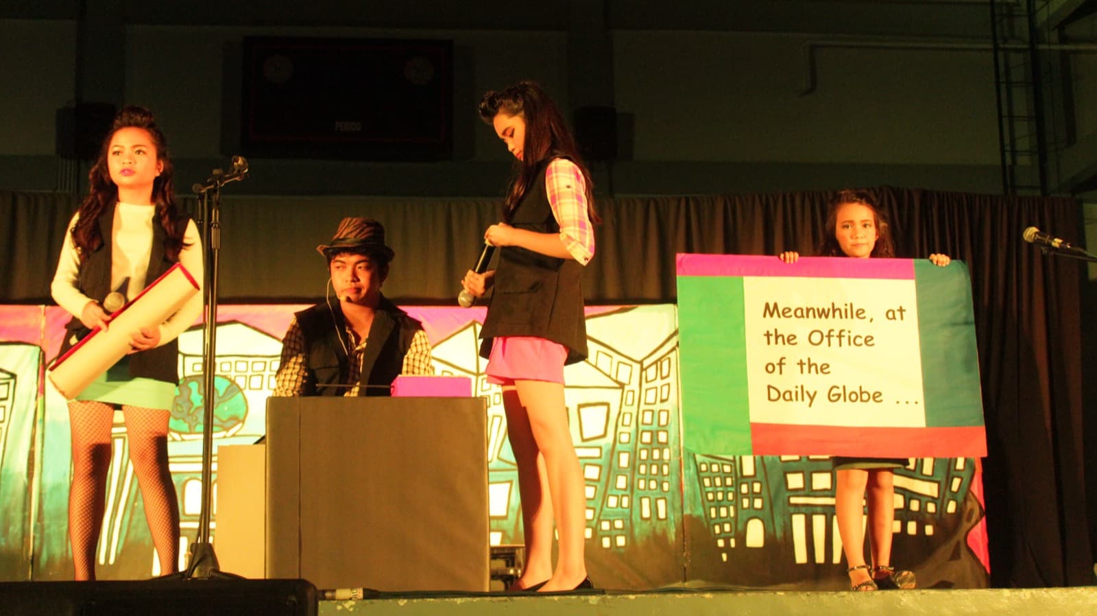 Students mid-performance