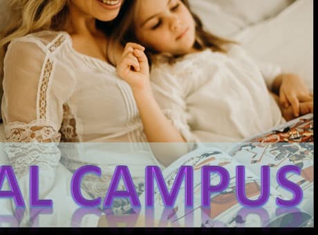Parent and child reading together
